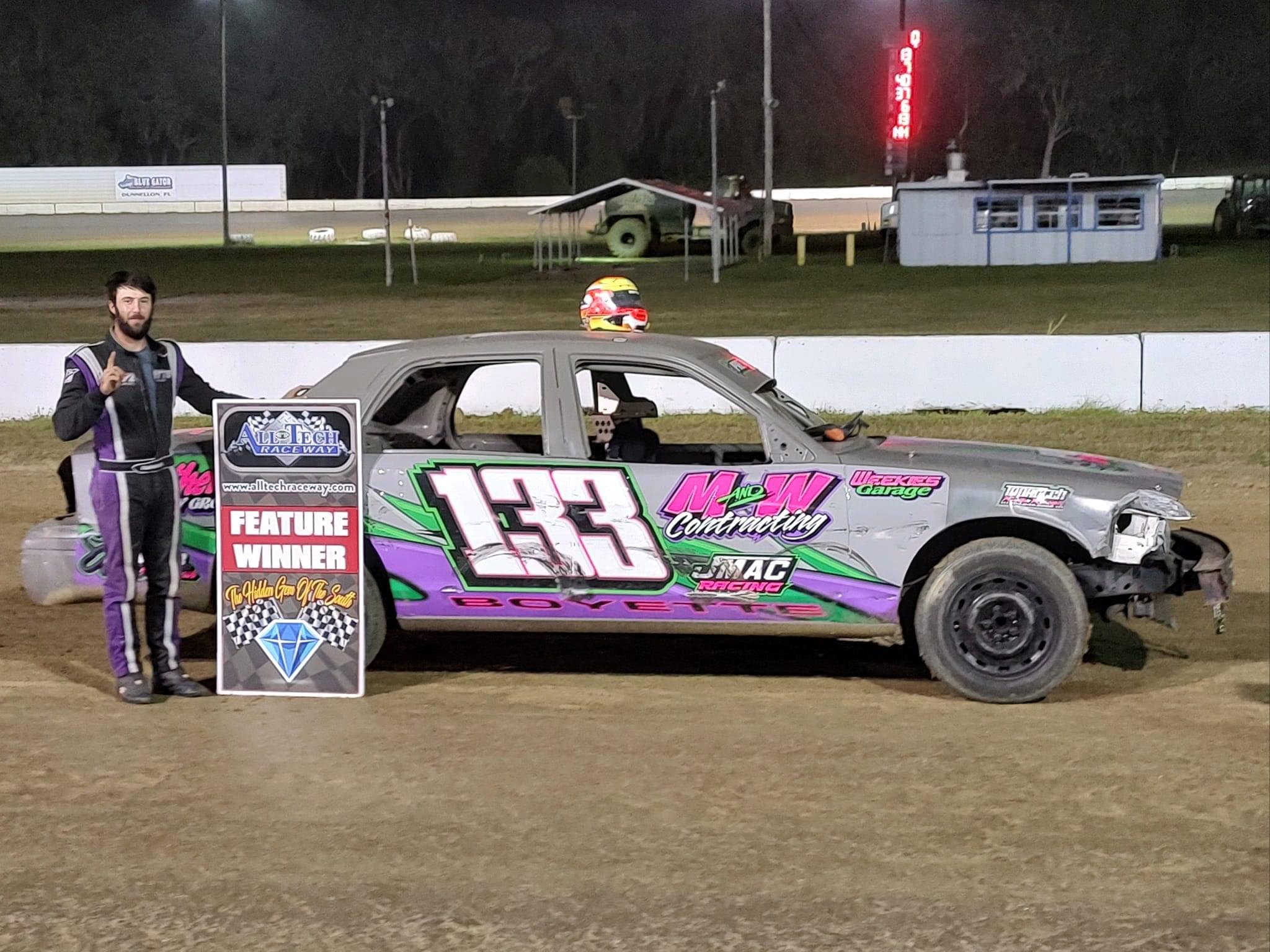 Tyler Boyette emerges victorious in in The Crown Vic main event. Tyler Boyette emerges victorious in in The Crown Vic main event.