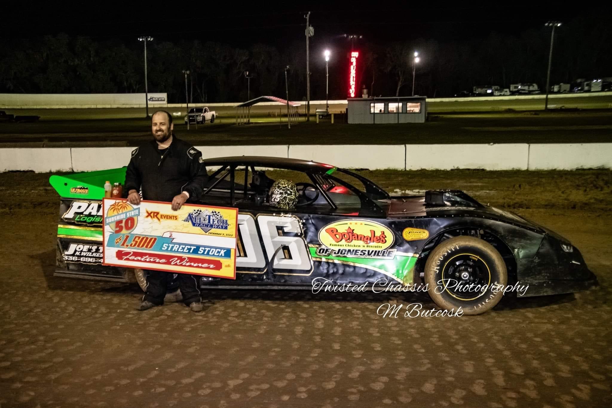Andrew Durham Wins XR Events Sunshine State 50 Street Stocks (12/02/2022)